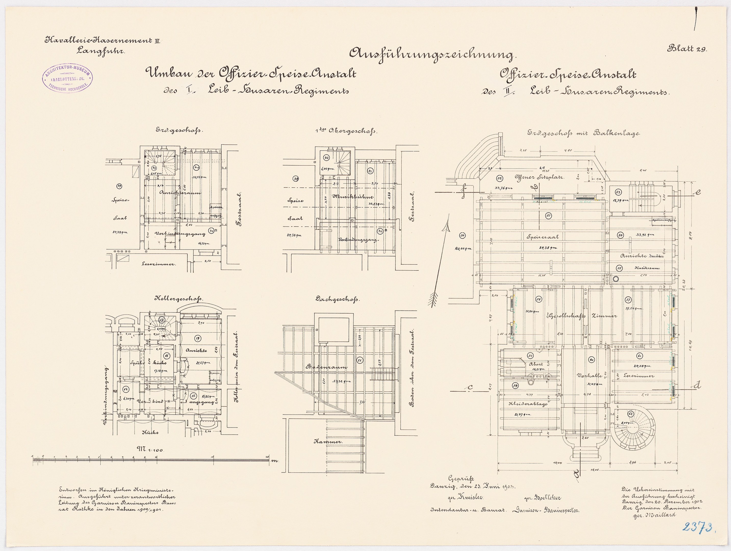 Schwarzes und weißes architektonisches Grundrissbild des ehemaligen Bundeskanzleramts, das detaillierte Layout und Textanmerkungen zeigt.